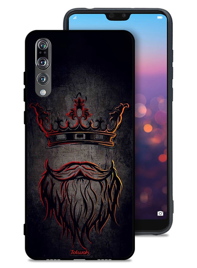 Tolwak Huawei P20 Pro Protective Case Cover King Artwork - Image 1