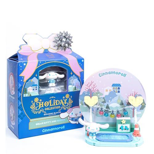 Hamee Sanrio Hello Kitty and Friends Holiday Collection Cute Building Blocks Figure Set Birthday Gift Party Favor Gift Basket Filler Stress Relief Collectible Relaxation Cinnamoroll - Image 1