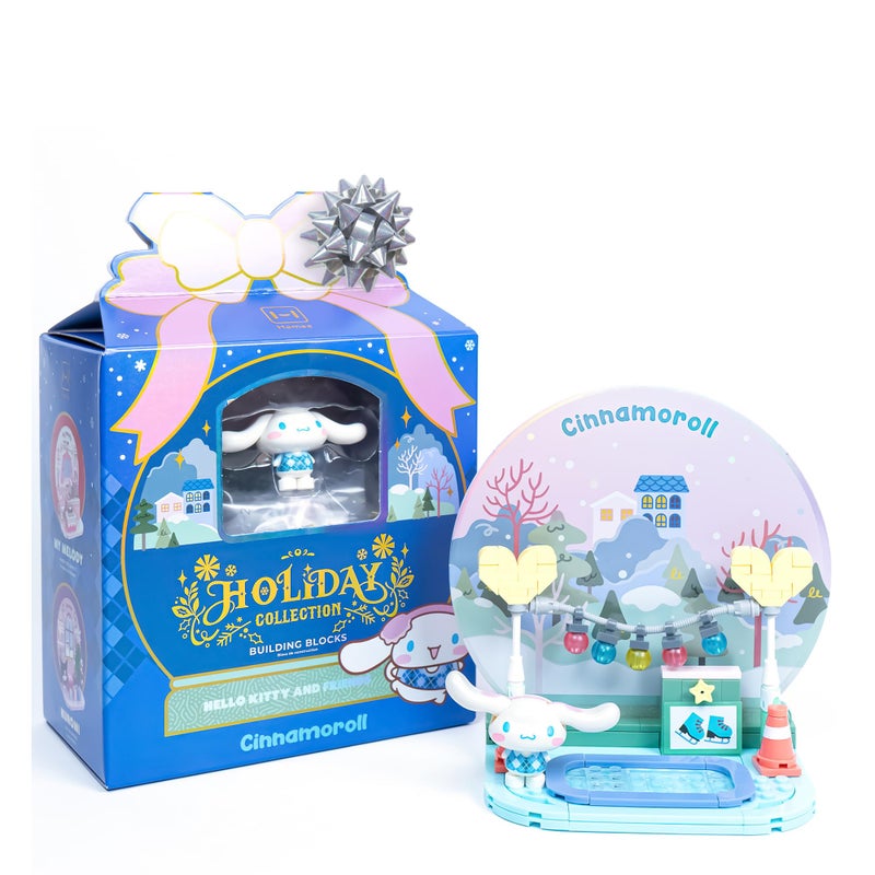 Hamee Sanrio Hello Kitty and Friends Holiday Collection Cute Building Blocks Figure Set Birthday Gift Party Favor Gift Basket Filler Stress Relief Collectible Relaxation Cinnamoroll - Image 3