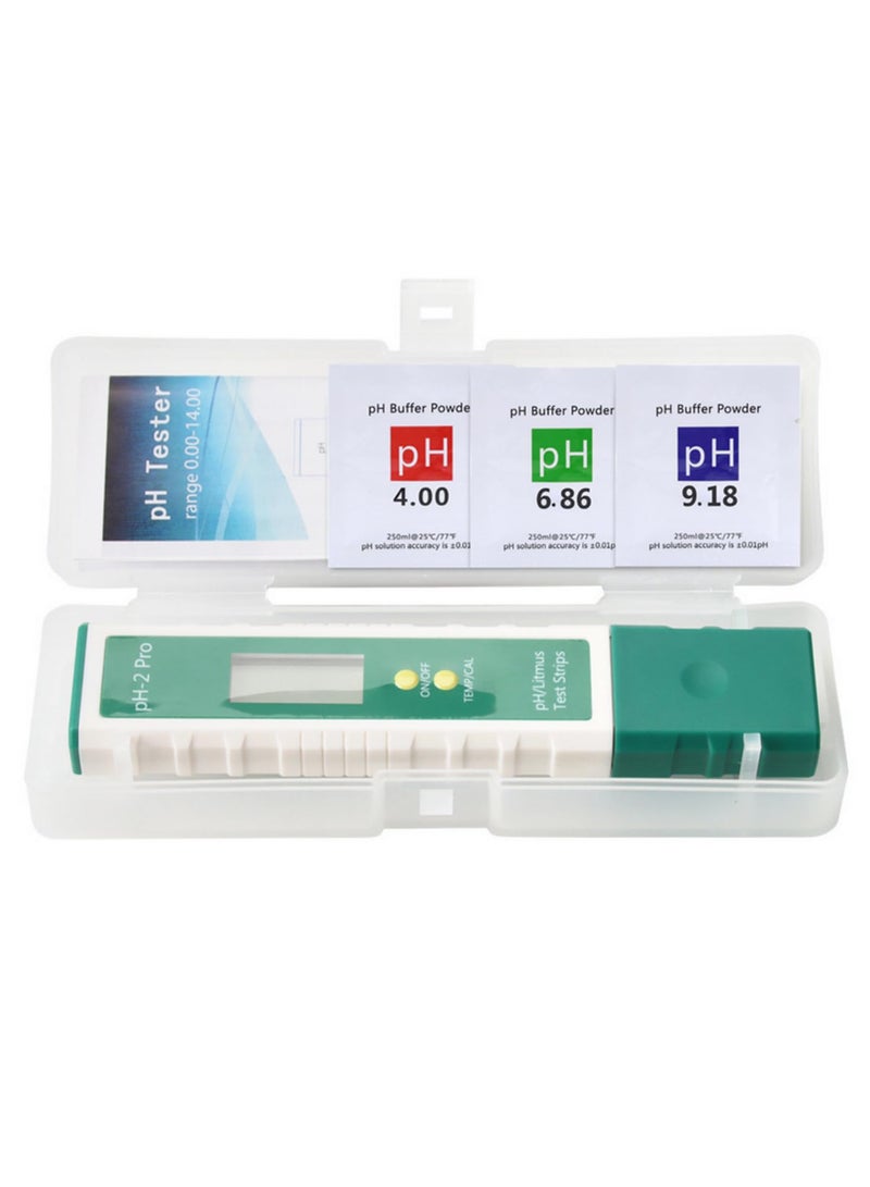 1pcs Digital PH Meter Tester Pen 0.01 High Accuracy Water Quality Tester with ATC and Litmus Test Strips Function for Home Aquarium Pool Hydroponics - Image 1