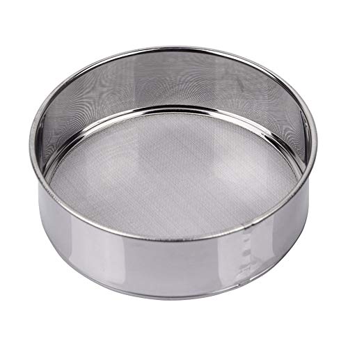 AMPSEVEN Flour Sifter for Baking - 60 Mesh Stainless Steel 6inch Small Tamis Round Sifter,Mini Fine Mesh Flour Sieve(6 Inch, 60m Mesh) - Image 3