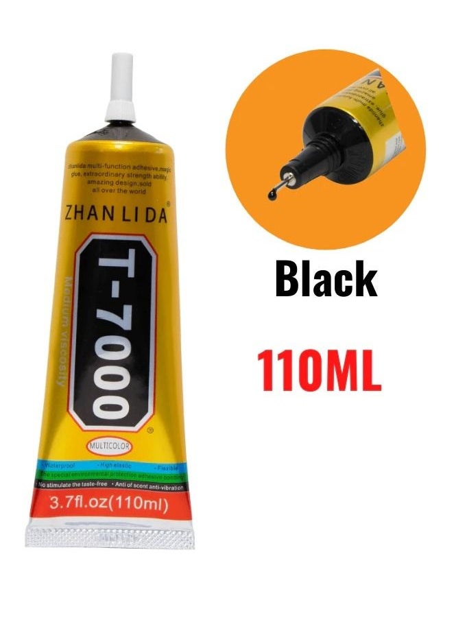 ZHANLIDA - T-7000 Multipurpose Adhesive Black Glue 110 ML - Image 1