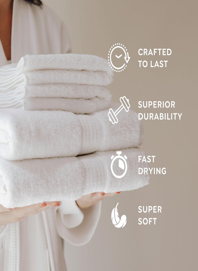1888 Mills 8 Pack Premium Washcloth Set, True Classics Premium Cotton Blend, Super Soft and Highly Absorbent Washcloths for Bathroom, Hotels, Spa and Gym, Taupe - Image 3