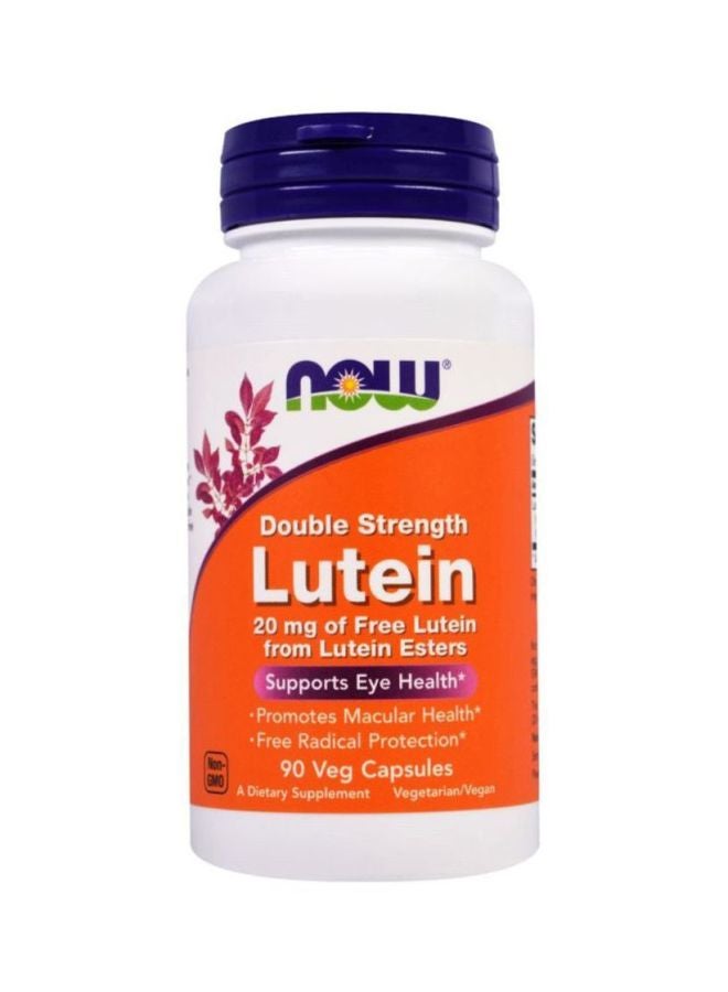 Now Foods Double Strength Lutein 20 mg - 90 Veg Capsules - Image 1