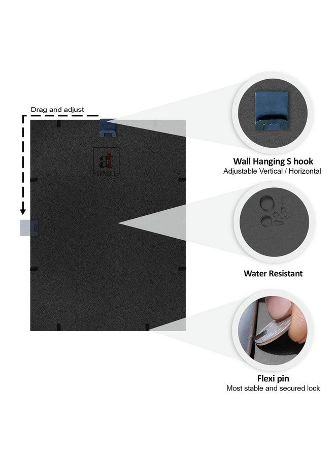 Art Street Photo Frame For Wall Decor Hanging Picture Frame For Home and Office Decoration, Valentine Day Gift (Brown, Set Of 4) - 5x5 Inches - Image 3