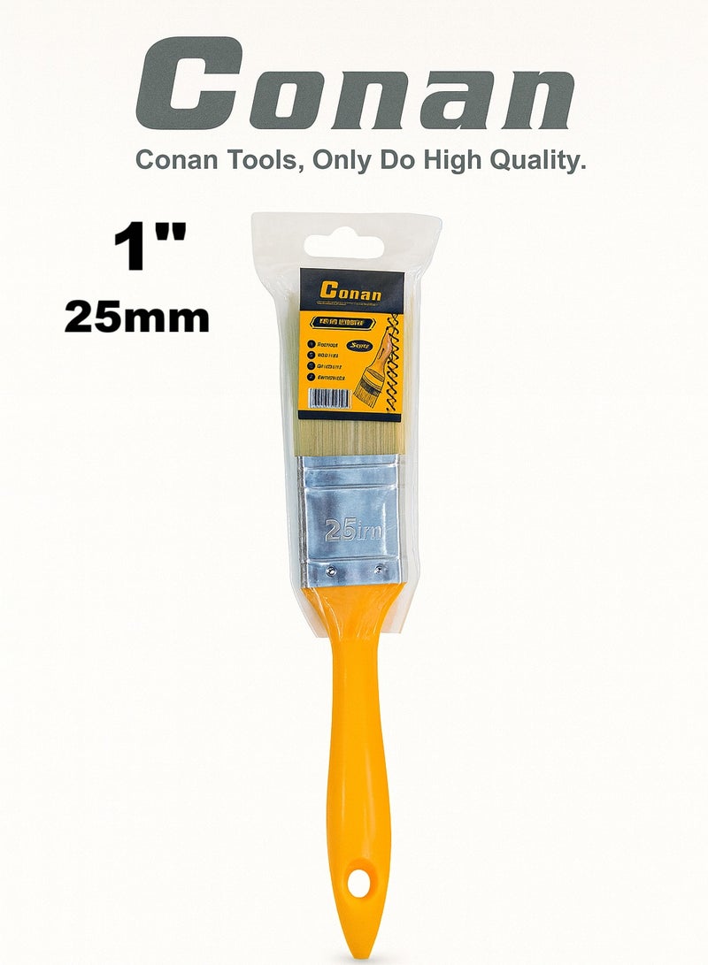 Conan 3 Paint Brushes by Conan – 1" (25 mm), 1.5" (38 mm) & 2" (50 mm) – Models COP0502 / COP0515 / COP0501 – Comfortable Handles & Durable Metal Ferrules - Image 4