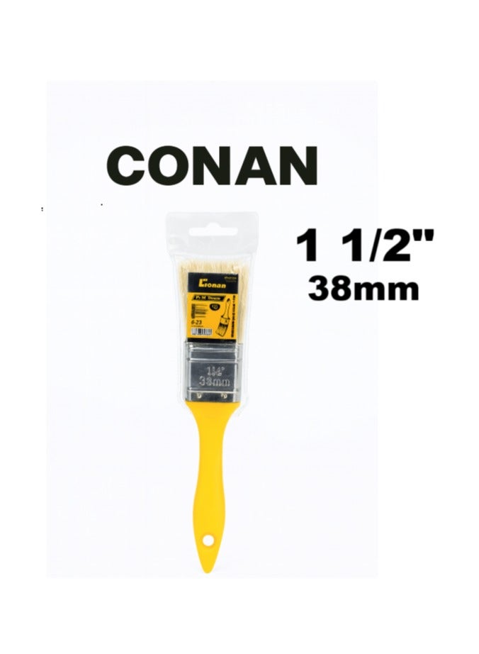 Conan 3 Paint Brushes by Conan – 1" (25 mm), 1.5" (38 mm) & 2" (50 mm) – Models COP0502 / COP0515 / COP0501 – Comfortable Handles & Durable Metal Ferrules - Image 3