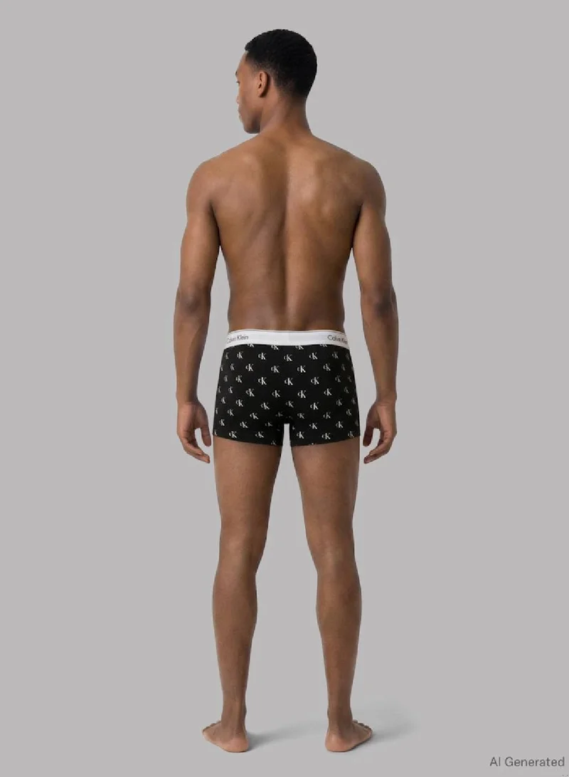 CALVIN KLEIN  3 Pack Relaxed Dart Trunks - Icon Cotton Stretch for Men | Best Price UAE