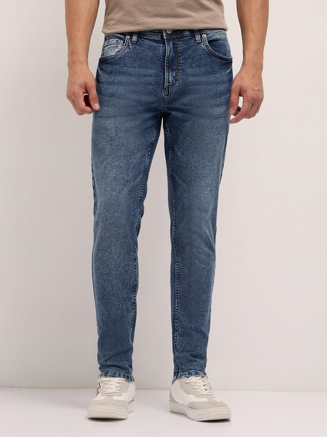The Bear House Men Cotton Blend Mid Rise Skinny Fit Jeans - Image 5
