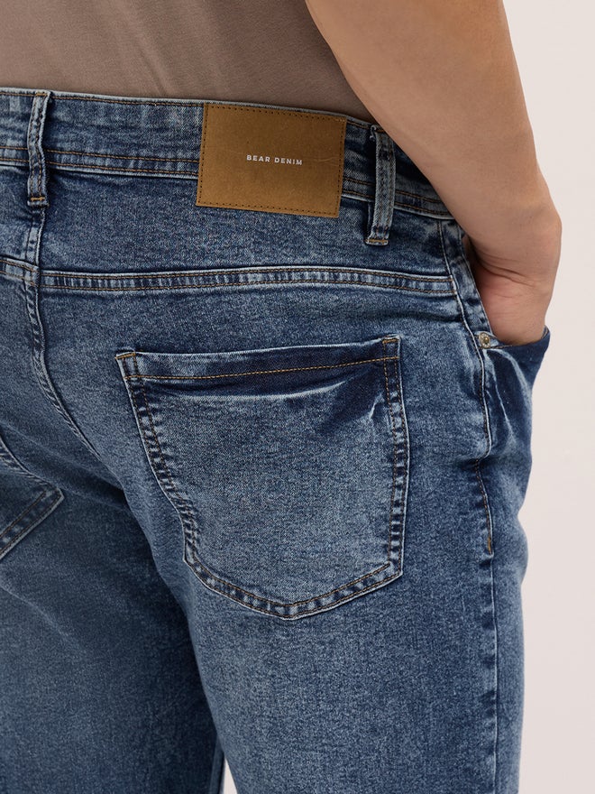 The Bear House Men Cotton Blend Mid Rise Skinny Fit Jeans - Image 3