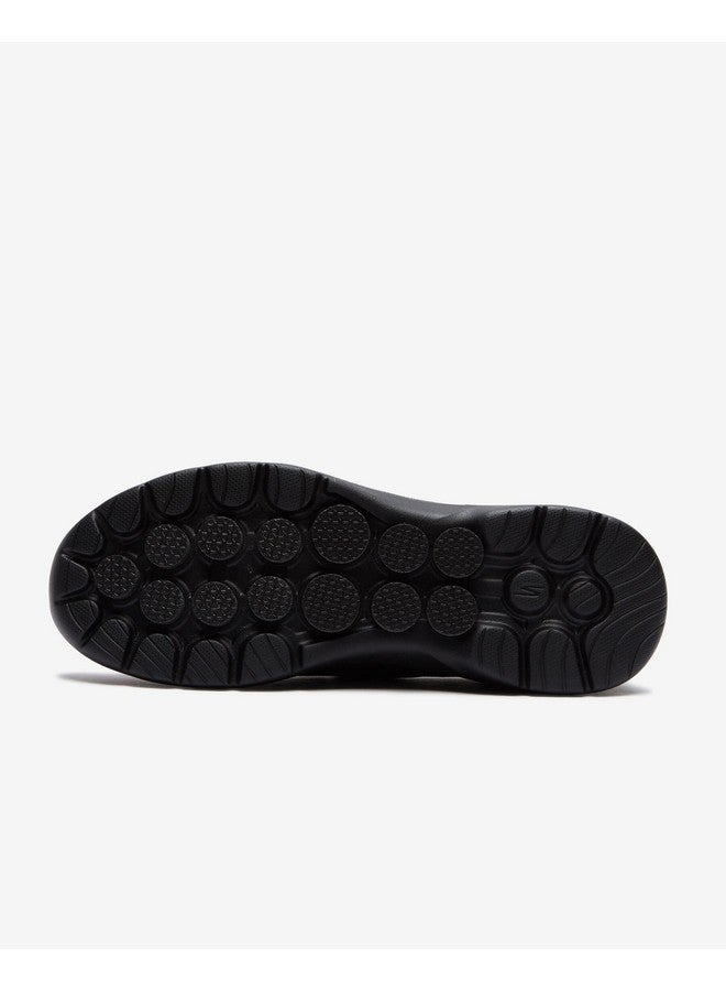 SKECHERS Skechers GO Walk 6 - Motley Slip On Shoes for Men - Air-Cooled GOGA Mat Responsive Ultra GO® Cushioning Mesh Upper Walking Shoes Black - Image 4