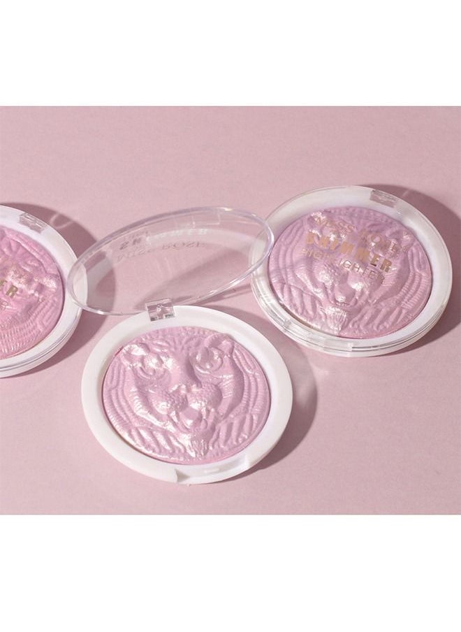 TEAYASON - Purple Pink Shimmer Highlighter, Highlight Makeup Contour Powder Palette, Face Illuminator Highlighter, Blush and Makeup Highlighter Bronzer Palette Highlighter Makeup - Image 1