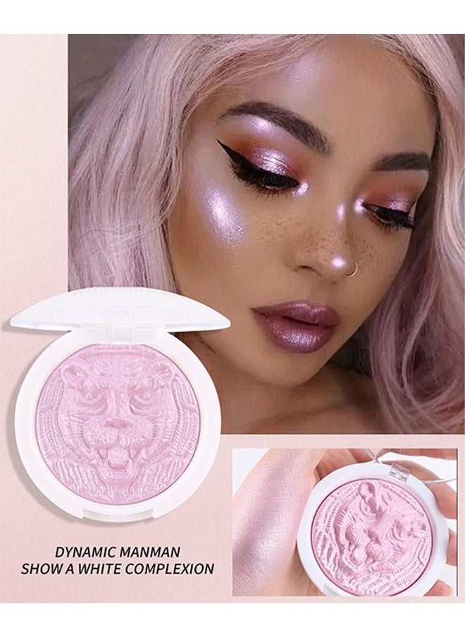 TEAYASON - Purple Pink Shimmer Highlighter, Highlight Makeup Contour Powder Palette, Face Illuminator Highlighter, Blush and Makeup Highlighter Bronzer Palette Highlighter Makeup - Image 1