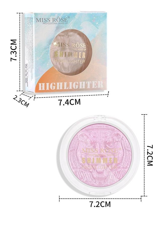 TEAYASON - Purple Pink Shimmer Highlighter, Highlight Makeup Contour Powder Palette, Face Illuminator Highlighter, Blush and Makeup Highlighter Bronzer Palette Highlighter Makeup - Image 1