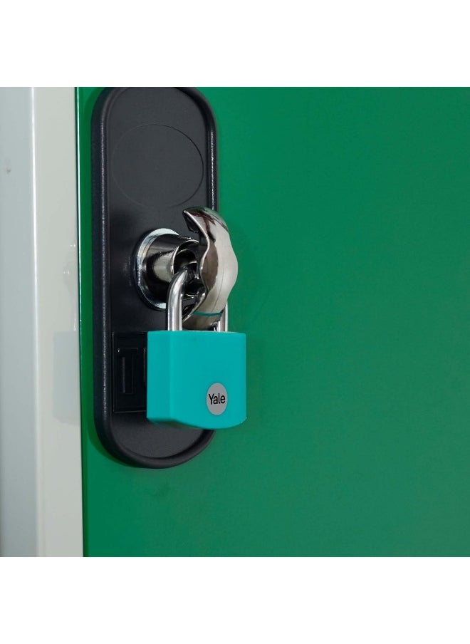 Yale YE3B/50/126/1/TE Padlock Aluminium 50 mm Teal  - Image 4
