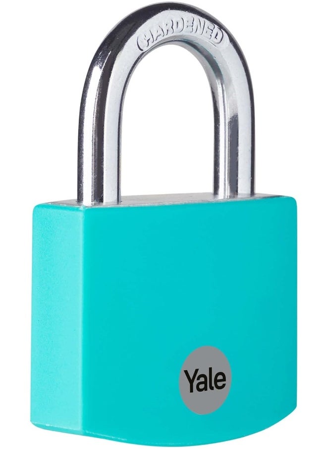 Yale YE3B/50/126/1/TE Padlock Aluminium 50 mm Teal  - Image 1