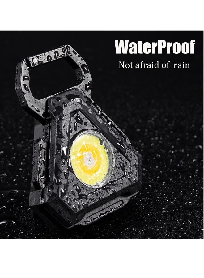 COB Small Flashlights, Rechargeable Keychain Flashlight - Image 3