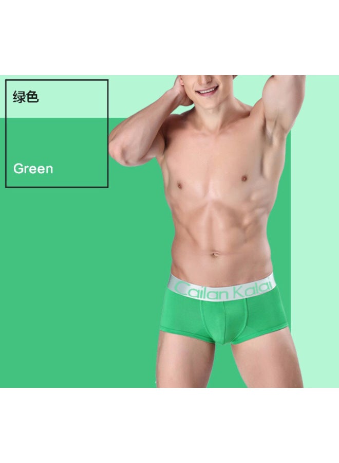 Men's Underwear Boxer Briefs Modal Breathable Boxer Shorts Youth Mid-waist Underwear Men's Zkiick