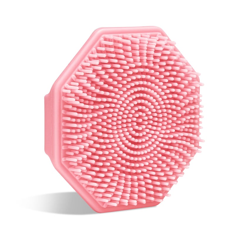 Sud Scrub Antimicrobial Silicone Face Scrubber 1 Pack Gentle Face Exfoliator for Sensitive Skin Eco Friendly Facial Cleansing Brush Exfoliating Face Brush for Men and Women Pink