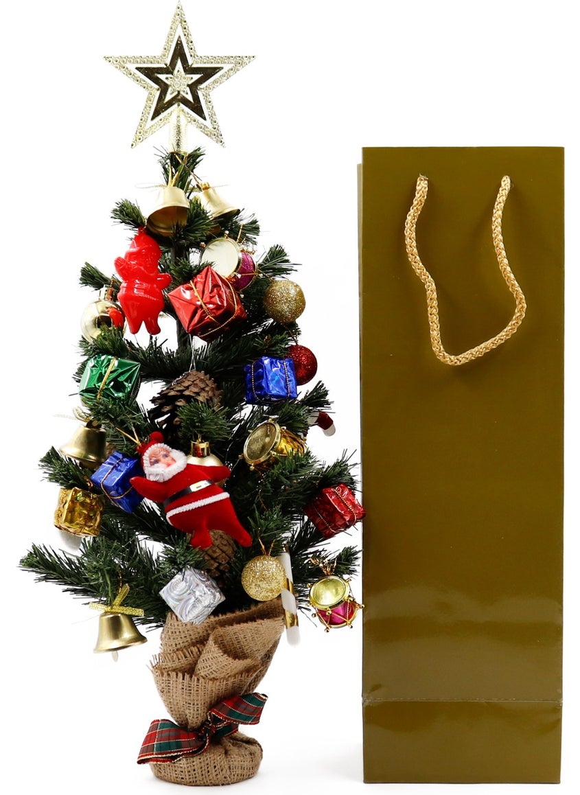Repro Design Bottle Size Gold Premium Cardboard Bag 12 x 35 x 8 cm Cardboard Bag 3 Pieces  - Image 3