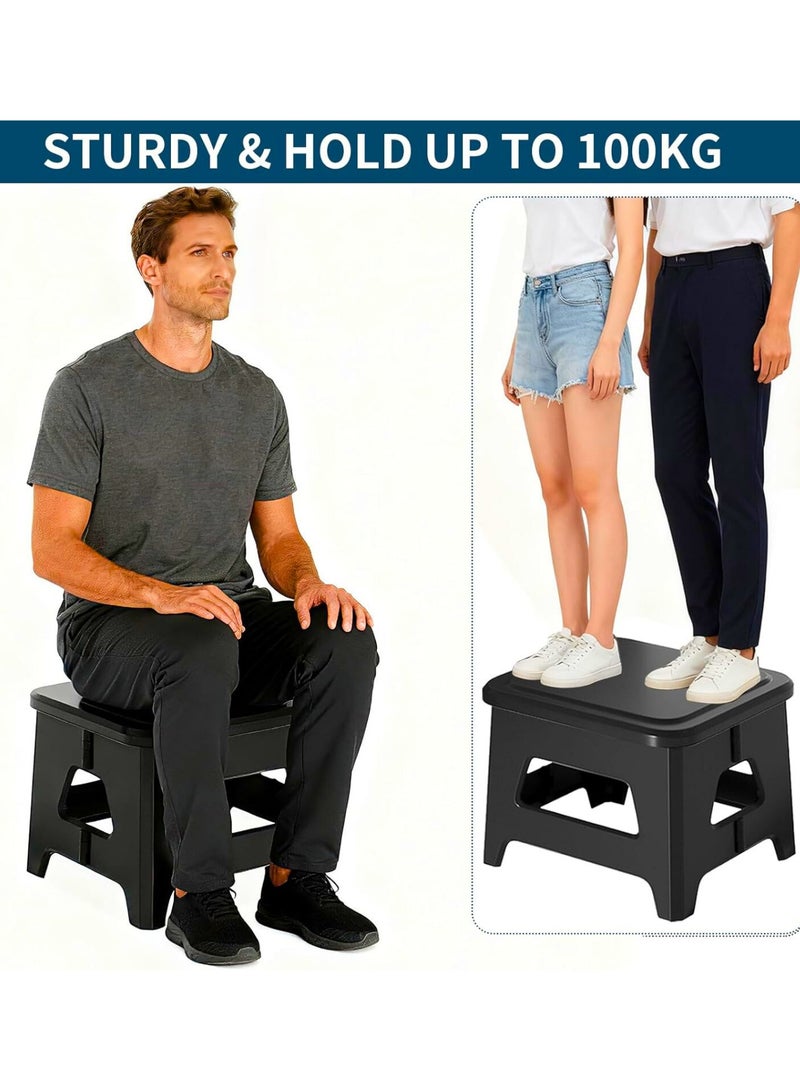 Portable Toilet Outdoor Camping Toilet with Lid, Folding Emergency Toilet for Adults Children, Compact Portable Potty for Camping, Cars, Hiking, Beaches - Image 3