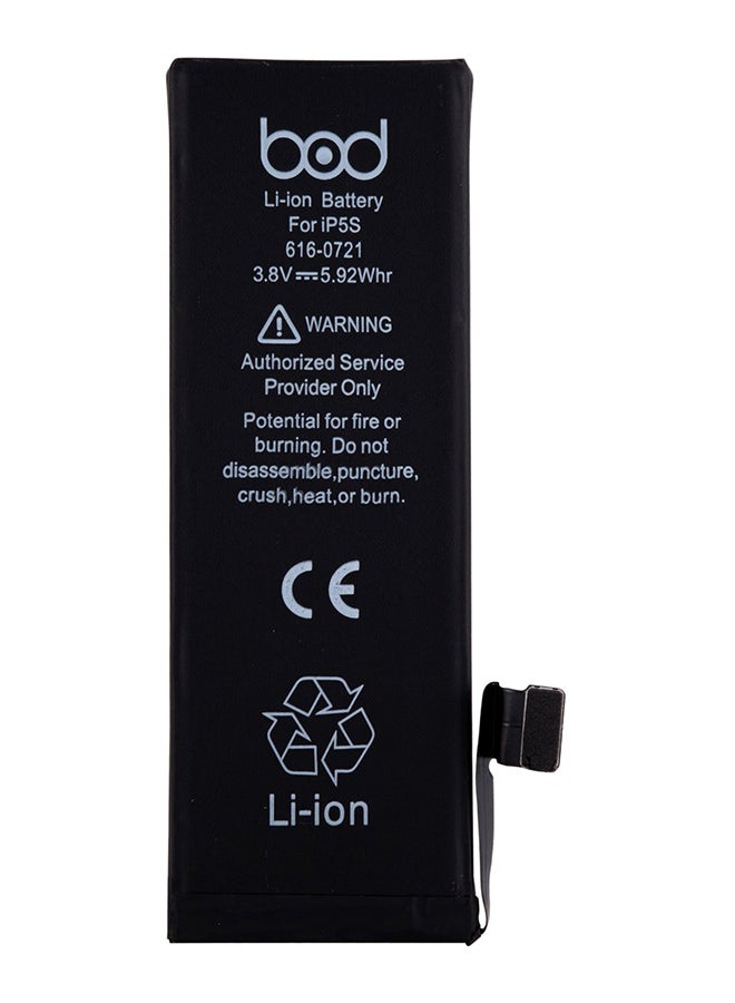 BOD 1560mAh High-Capacity Replacement Battery for iPhone 5S Black – Rechargeable Lithium-Ion Battery Compatible with iPhone 5S Models A1453, A1457, A1518, A1528, A1530, A1533 – Long-Lasting Power Cell with DIY Installation Kit - Image 3