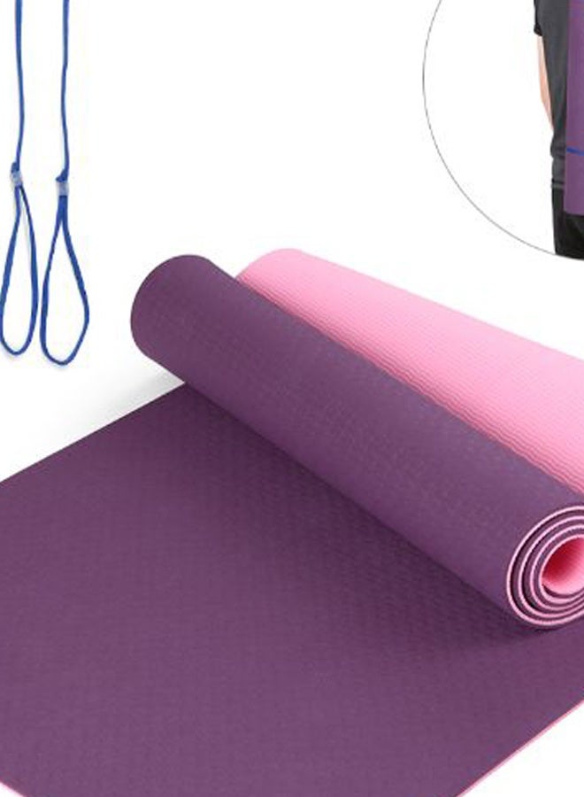 كوينج Non-Slip Yoga Mat With Gift Storage Bag and Carry Sling 72 x 24inch 72 x 24inch - Image 2