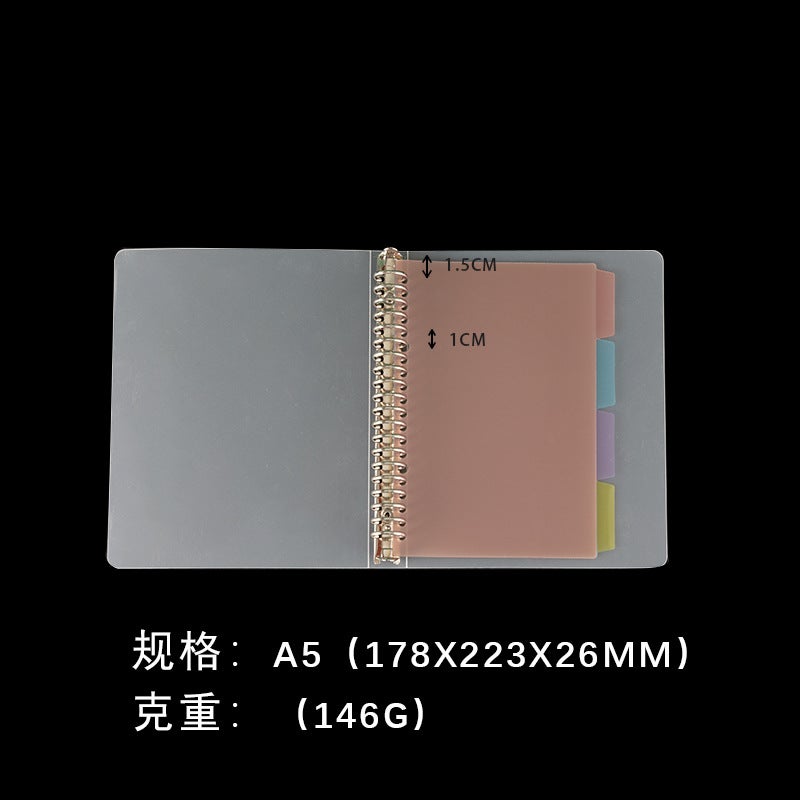 Loose-Leaf Paper A4 B5 A5 Plastic Paper 26 Holes 20 Holes 30 Holes Classification Index Page - Image 1