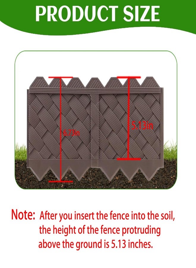 Ruppence 30-Pack Weaving Flower Bed Garden Edging Borders (30 FT) - No Dig Landscape Edging with 8.5” Anchor Stakes & Interlocking Design-Thickened Borders for Lawns, Flower Beds & Landscaping - Image 2