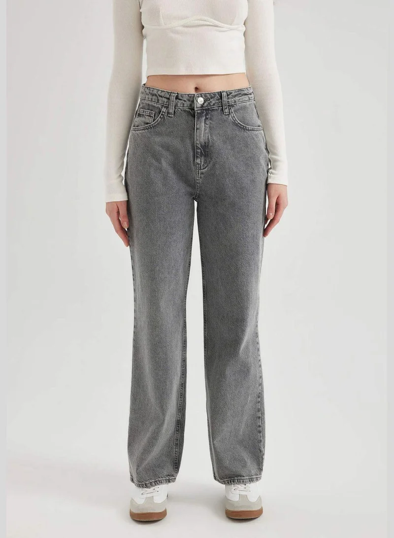 ديفاكتو Woman Denim Trousers 90'S Wide Leg