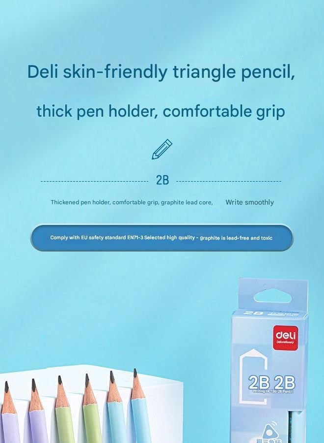 Generic 2B Hexagonal Pencil, Student Anti Slip 10 Pieces/Box - Image 4