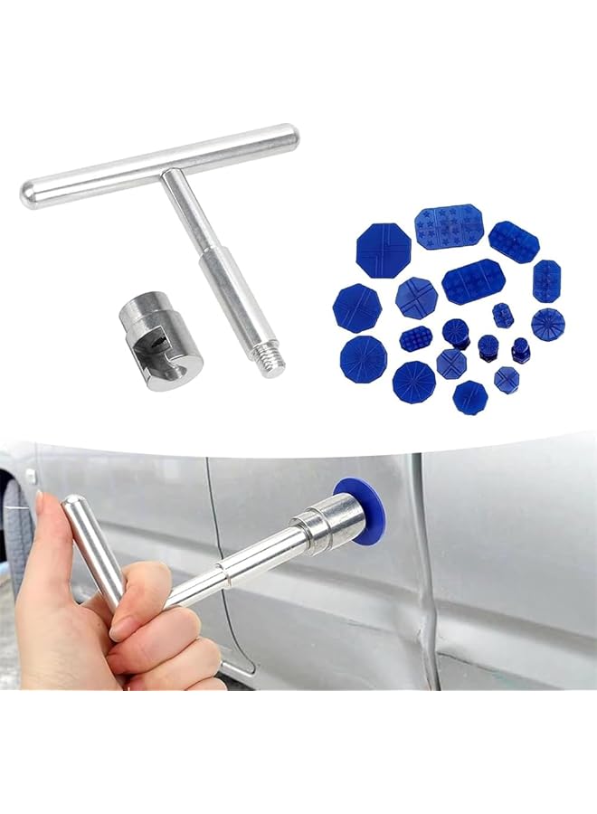 YARDHOBI Car Dent Puller Repair Tool, Car Dent Repair Kit, Paintless Dent Repair Tool, Car Body Dent Remover Kit With T Slide Hammer And 18 Auto Dent Pulling Tabs For Car, Glass, Screen, Car Tools - Image 1