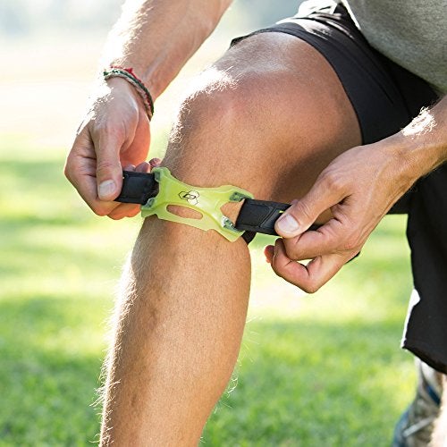 DonJoy Performance WEBTECH Knee Support Strap: Slime Green, Small/Medium - Image 3