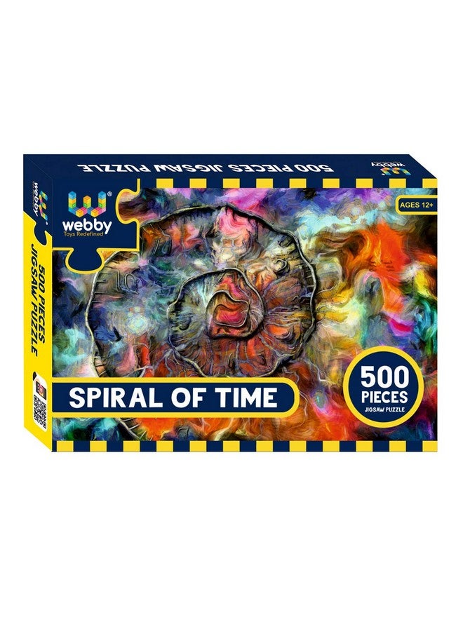 Webby Spiral of Time Jigsaw Puzzle, 500 Pieces - Image 1