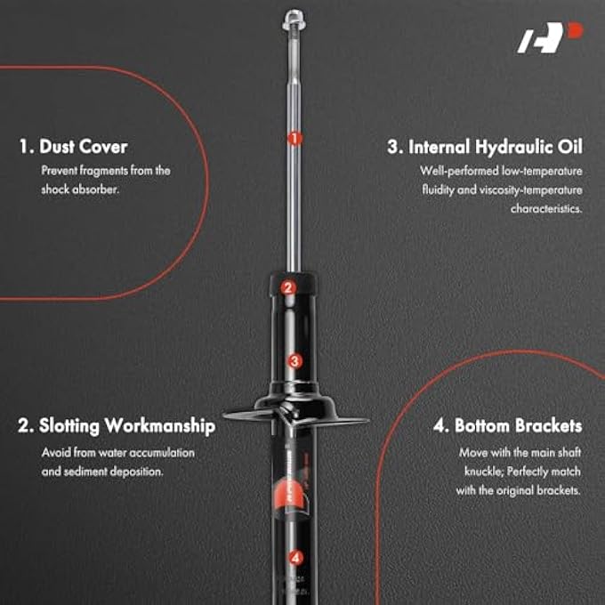 A-Premium Shock Absorber Replacement For Honda Crosstour 20122015 Accord Crosstour Rear Left And Right A Set Of 2 - Image 4