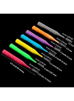 Patelai 50 Pieces Braces Brush For Cleaner Interdental Brush Toothpick Dental Flossing Head Oral Hygiene Flosser Tooth Cleaning Tool (Assorted Color)  - Image 2