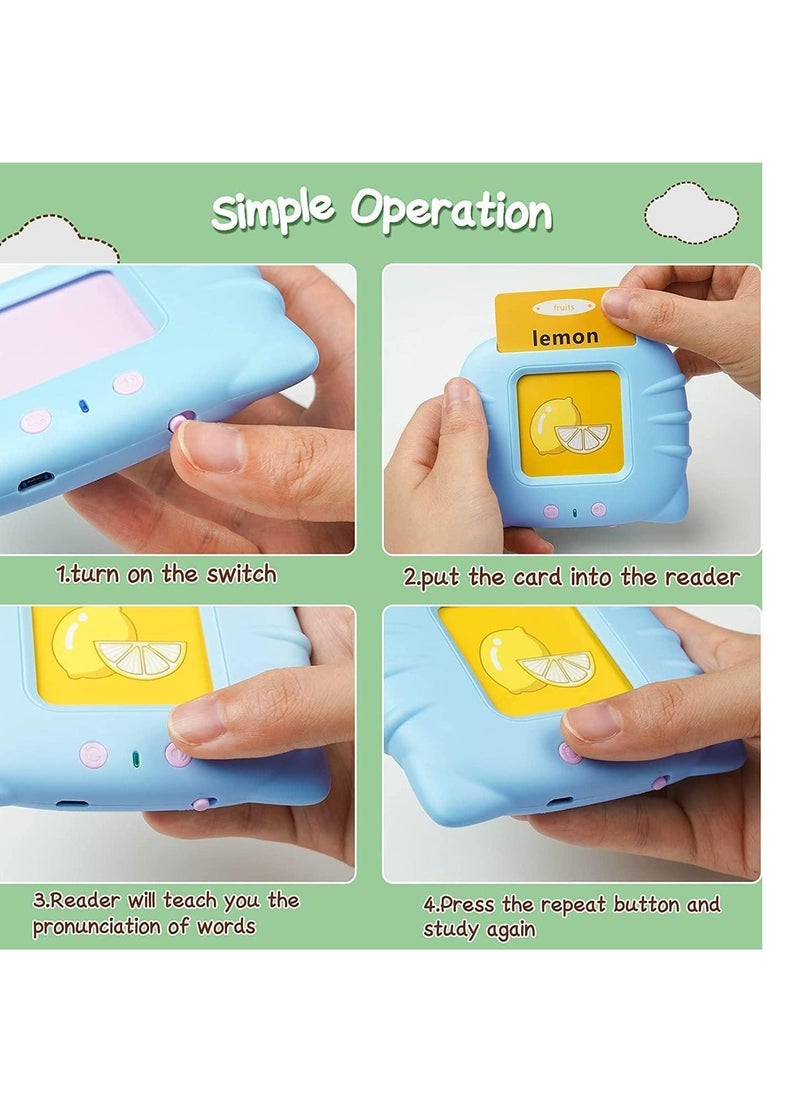 ELTRAZONE Talking Flash Cards Early Educational Toys, Learning Toys for 1 2 3 Year Olds, Montessori Toys for 1 + Year Old, Card Early Educational Device, 224 Sight Words Talking Flash Cards - Image 4