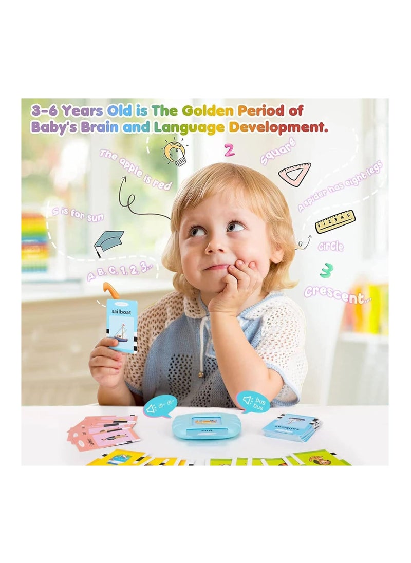 ELTRAZONE Talking Flash Cards Early Educational Toys, Learning Toys for 1 2 3 Year Olds, Montessori Toys for 1 + Year Old, Card Early Educational Device, 224 Sight Words Talking Flash Cards - Image 2