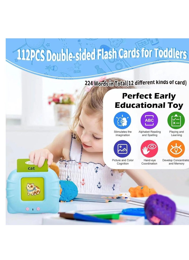ELTRAZONE Talking Flash Cards Early Educational Toys, Learning Toys for 1 2 3 Year Olds, Montessori Toys for 1 + Year Old, Card Early Educational Device, 224 Sight Words Talking Flash Cards - Image 3