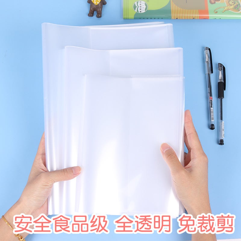 Transparent Book Cover Waterproof Plastic Environmentally Friendly Book Cover Primary And Secondary School Students Pp Bag Book Film Protective Cover - Image 5