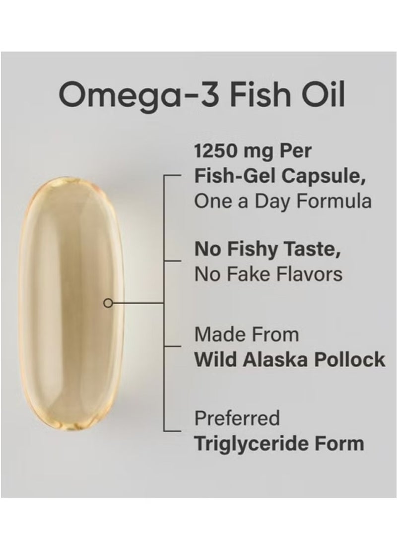 Omega Sports Research Omega-3 Fish Oil, Triple Strength 90 Softgels（Packaging is different）  - Image 4