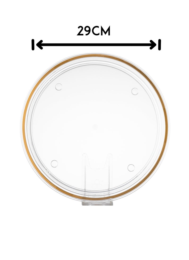 Dania Acrylic Dset Consisting of 4 Pieces 2 date + pit plate + tray  - Image 4