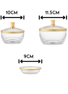 Dania Acrylic Dset Consisting of 4 Pieces 2 date + pit plate + tray  - Image 5