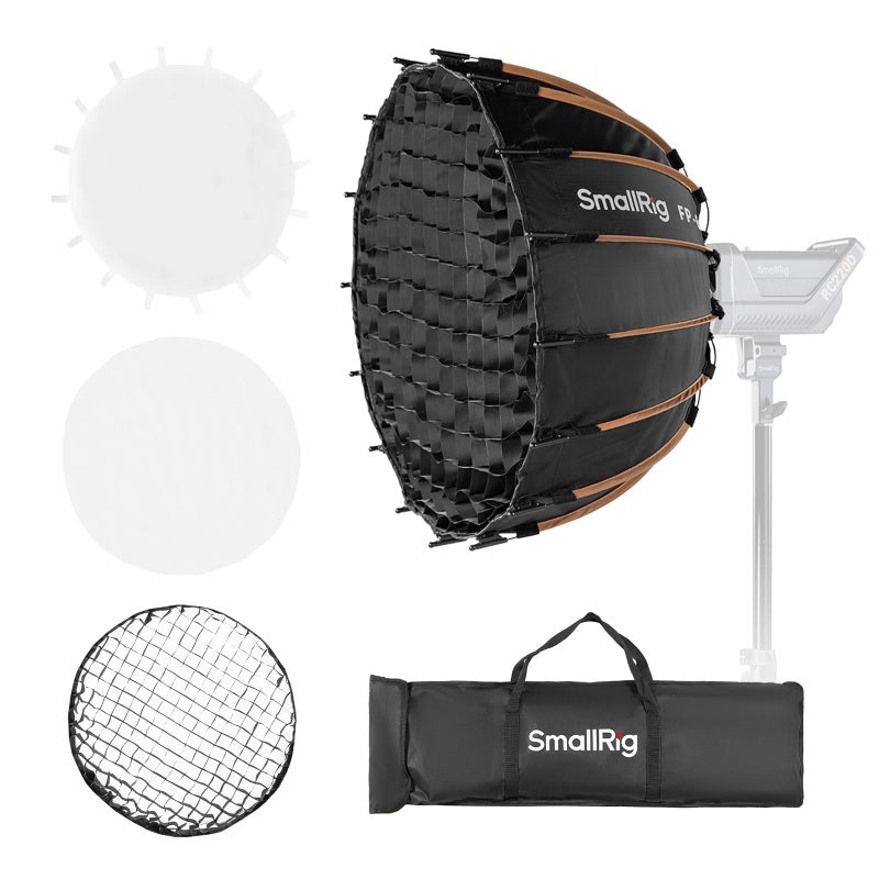 SmallRig FP60 236 Parabolic Softbox with Bowens Mount for Studio Photography Quick Release Soft Box with Honeycomb Grid Diffusers for SMALLRIG RC 220 pro for Neewer for Godox for Aputure 5396 - Image 2