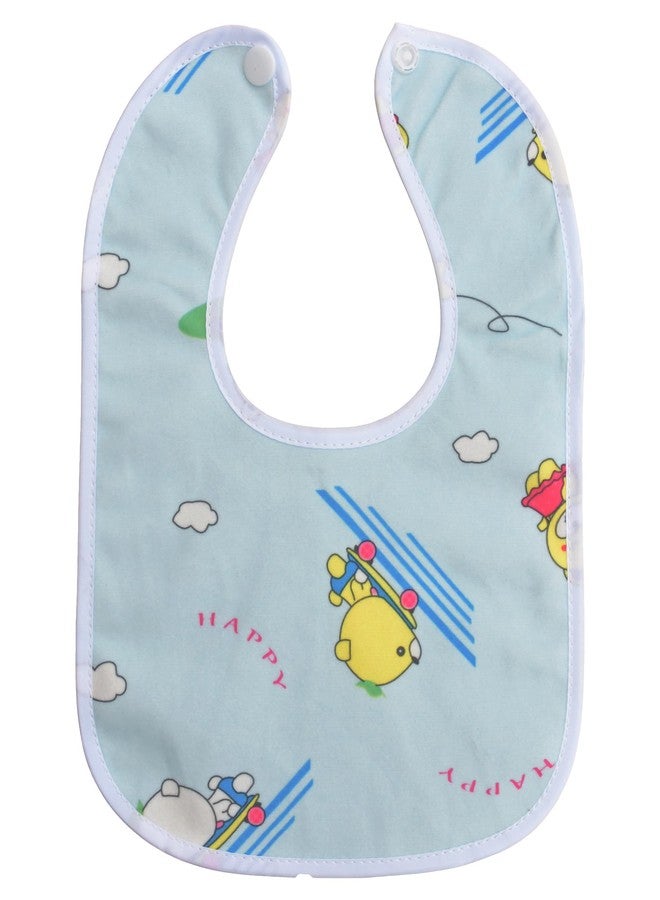 Joy Buzz Waterproof Spill Resistant Baby Feeding Printed Cotton Bibs With Snap Button Closure for 0 to 12 months new born baby/toddler - Pack of 6 (Multicolor 6) - Image 5