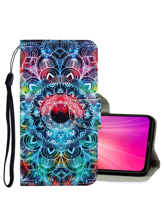 The Bros Case For Xiaomi Redmi Note 8T 3D Colored Drawing Horizontal Flip PU Leather Case with Holder & Card Slots & Wallet