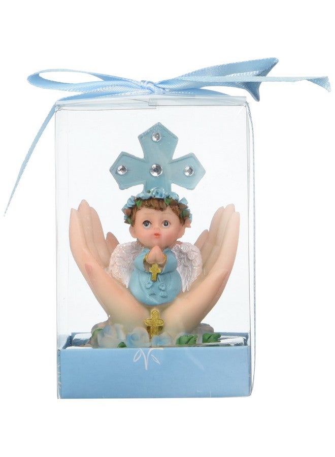 تذكار ديني لوناورا - مجموعة من 12 ولد صغير على النخلة يرتدي ملابس ملونة ويصلي - أزرق