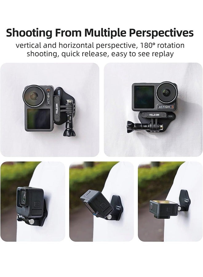 TELESIN TELESIN 360 Magnetic Mount Chest Mount with Neck Strap Necklace Lanyard Body Accessories for GoPro Max Hero 11 10 9 8 7 Insta360 X3 GO3 DJI Action 3 4  - Image 4