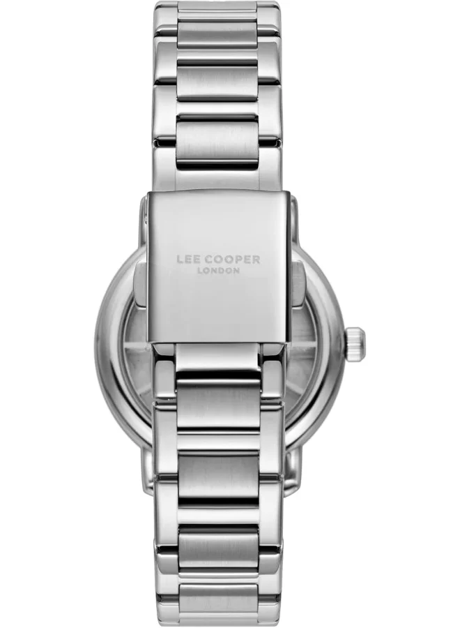 Lee Cooper Lee Cooper Women's 2035 Movement Watch, Analog Display and Metal Strap - LC08037.390, Blue