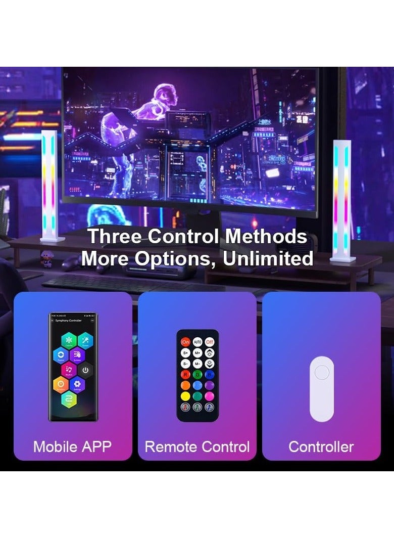 SYOSI Smart LED RGB Ultra Slim Ambient Light, Metal Aluminium Housing with App Control and Music Sync Rhythm Mode, Warm Mood Lighting for Desktop Gaming, PC, TV, Room Decoratio - Image 3